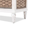 thumbnail image 2 of Pemberly Row Wood Entertainment Center with 3 Baskets in White, 2 of 9