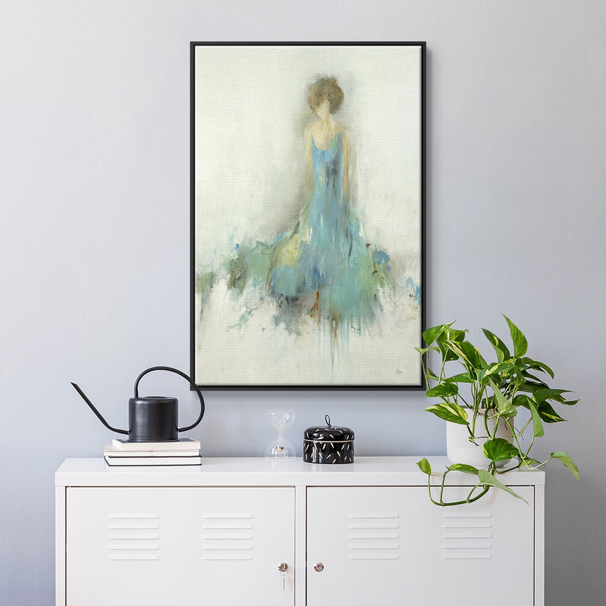 Reflection on You Framed Premium Gallery Wrapped Canvas - Ready to Hang - 25 x 37 - Black Floating Frame