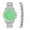 Silver Lime/Lime, variant on Women's Baguette Cut Iced Out Diamond Watch - Drop it Down with This Bling'ed Out Crystal Tennis Bracelet on Your Wrist Ladies! - ST10372MLA Gld/Pink Blush-Pink TB