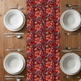 thumbnail image 6 of Red Boho Floral Table Runner - 36 Inch Long, Kitchen Dining Table Runner Dresser Scarves, Vintage Southwestern Ethnic Tribe Botanical Farmhouse Decor for Coffee Tables Wedding Party Banquet, 6 of 8