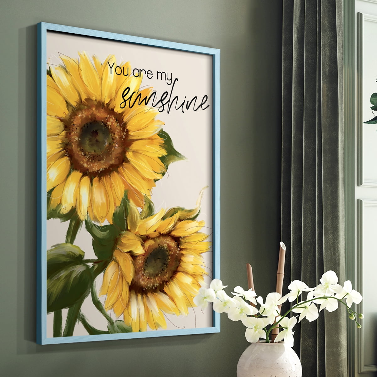 You Are My Sunshine Framed Print - Solid Wood in Single Picture Frame Solid Wood 2 Framed Print