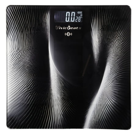 Vivicreate Body Weight Scale Portable Large Display LED Body Fat Analyzer Black