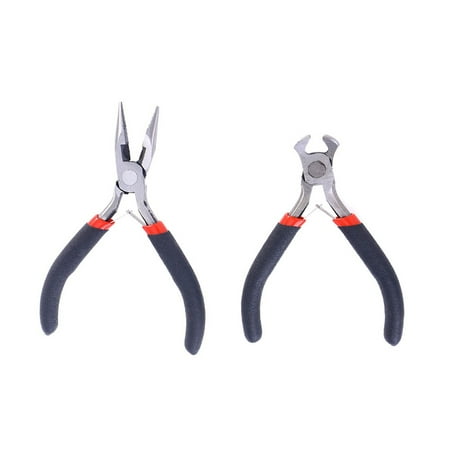 

2pcs Zipper Repair Kit Pliers Tool Replacement Zipper Hand Fix Zipper Tool (Sharp-nose Plier and End Cutter Nipper)