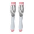 thumbnail image 3 of Chaussettes Extensibles, Bas de Course Extensibles Bas de Compression, Course Cyclisme Sports pour Joggeurs Athlètes Rose Bleu L/TG, 3 of 8