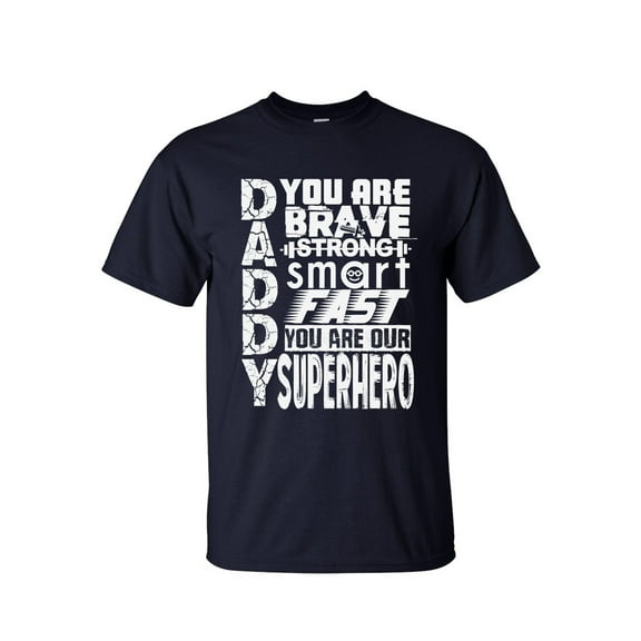Superhero Dad T shirt - Graphic Tees - Big and Tall T shirts