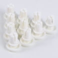 thumbnail image 3 of Clip de hebilla de plástico de nailon con tuerca de remache de expansión tipo R de 100 piezas para placa madre PCB de computadora (blanco), 3 of 4