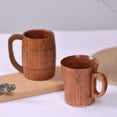 thumbnail image 2 of Taza de madera creativa Taza de protección del medio ambiente Taza de madera maciza anti-escaldaduras, 2 of 5