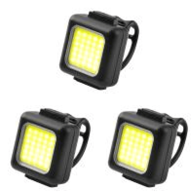 Faro delantero COB LED para bicicleta, 130 lm, 150 mAh, recargables por USB tipo C (faro)