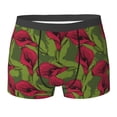 thumbnail image 6 of Men's Boxer Briefs, Red Calla Lily Flowers Soft Comfy Mens Underwear Boxer Briefs Breathable With Widen Waist, 6 of 7