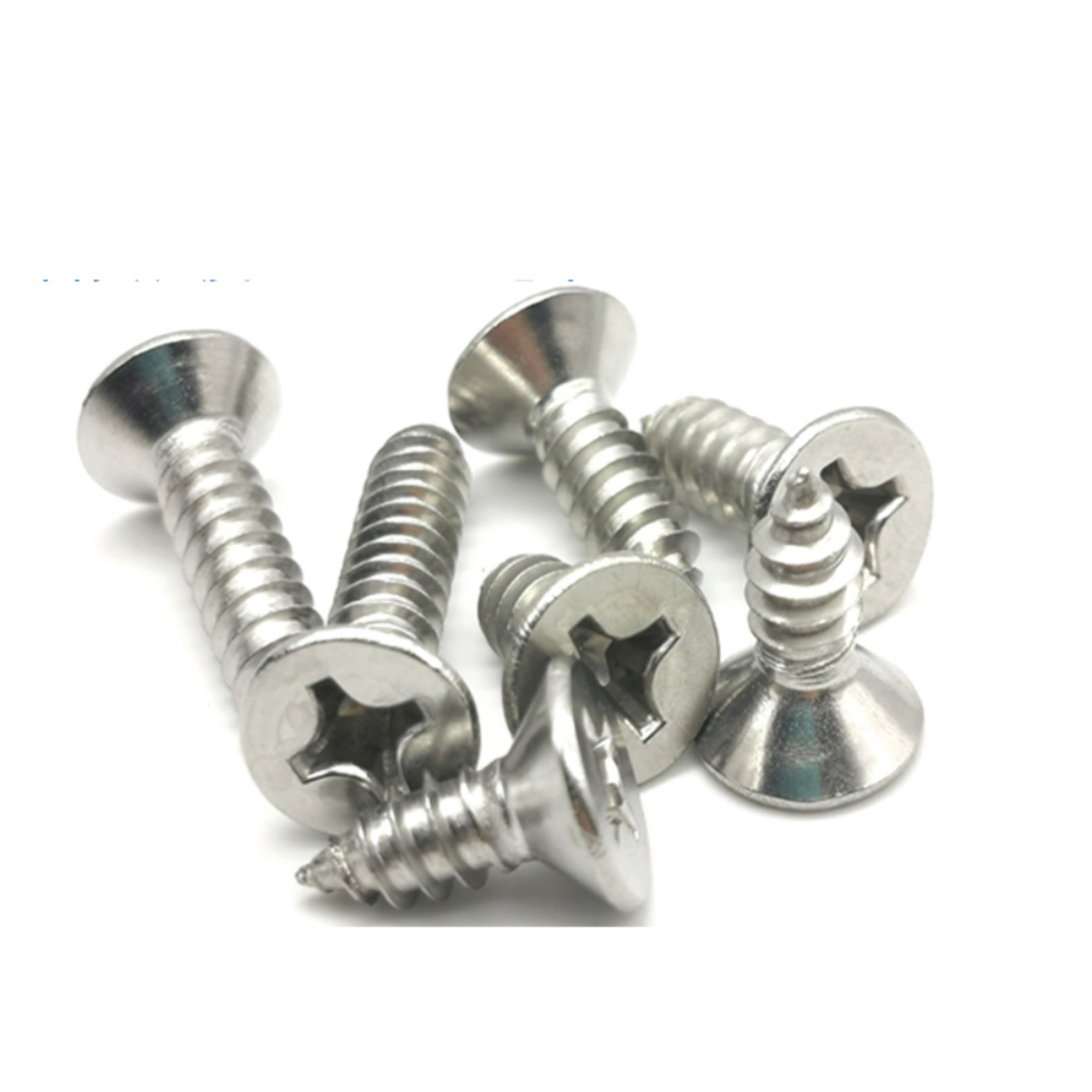 (10pcs) 316 Stainless Steel Self-Tapping Countersunk Screws M3x40mm (length does not include header).