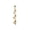 Gold, variant on Long Drop Earrings with Micro Pave Zircon Leaf Design Dangle Tassel Shaped Fashion Jewelry for Women