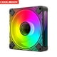 thumbnail image 3 of COOLMOON DM1 5V 3PIN ARGB 12V 4PIN PWM Luminous PC Case Fan Reverso negro Ehuebsd Para estrenar, 3 of 9