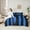 Blue Black, variant on Erosebridal Black Splashing Ink Bed in a Bag Twin Size,Abstract Geometric Stripes Bed Set,Modern Desgin Bedding Twin Size,Ultra Soft Bedroom Decor Reversible,7 Pieces