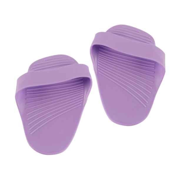 2x guantes con mancuernas, funda para guantes de entrenamiento, protección de palma antideslizante multiusos, protección de palma para hombres, gimnas Púrpura