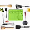 thumbnail image 5 of Shoreew Kitchen Silicone Utensil Rest 6 Slots Large Spoon Rest And Drip Pad for Kitchen Counter Heat Resistant Cookware Holder for Stove Top, 5 of 6