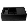 thumbnail image 4 of ALFI brand AB33FARM-BLA Black 33" Granite Composite Single Bowl Drop In Farm Sink with Accessories, 4 of 12