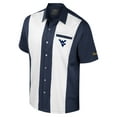 thumbnail image 2 of Men's Colosseum Navy West Virginia Mountaineers Strike Bowling Button-Up Shirt, 2 of 3