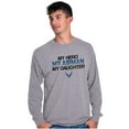 thumbnail image 5 of US Air Force Hero Airman Daughter Long Sleeve TShirt Men Women Brisco Brands L, 5 of 6