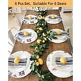 thumbnail image 4 of 13 Inch Round Placemats Set of 4, Happy Easter Non Slip Heat Insulation PP Table Mats, Spring Watercolor Bunny Eggs Flowers Washable Place Mats for Kitchen Dining Party Table Decor, 4 of 7