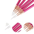 thumbnail image 2 of Conjunto Único de 1 Kit de Pinceles Finos para Arte de Uñas para Diseño de Uñas Color Rosa Rojo, 2 of 6