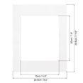 thumbnail image 2 of Uxcell Picture Mats Core Cut Frame Matte for Photos Artwork Painting Display 8.2" x 11.6" White 10Pcs, 2 of 6