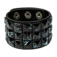 thumbnail image 1 of Pulsera ancha punk Yinane accesorios de rock Negro, 1 of 8