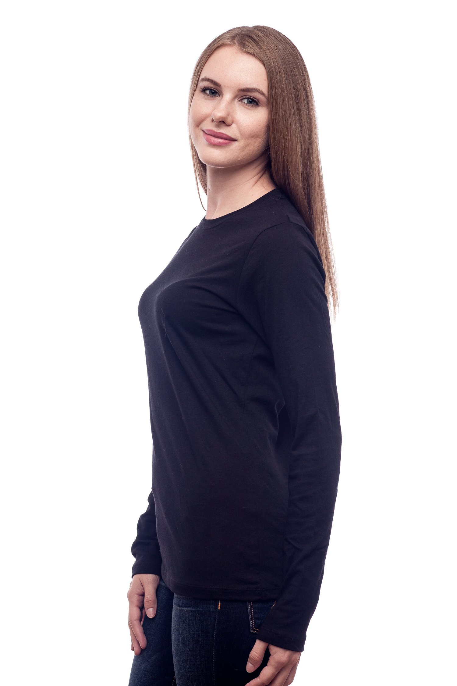 Women's Thick Crewneck Long Sleeve T-Shirt