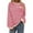 Red, variant on Lenpel Women's Striped Sweatshirts Loose Long Sleeve Crew Neck Color Block Pullover Tops Trendy Fall Clothes