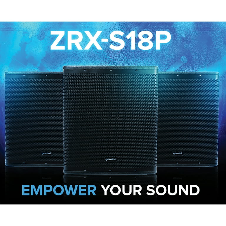 Gemini ZRX-S18P ZRX Series Professional Powered Subwoofer (ZRX