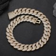 thumbnail image 1 of 22mm 5 Rows Bubble Iced Out Cuban Chain Necklaces for Men Women Bling Zircon Chain Hip Hop Goth Jewelry Free Shipping, 1 of 7