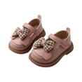 thumbnail image 6 of Domzle Toddler Little Girl Mary Jane Dress Shoes Flats for Girl Party School Shoes Non-Slip Sole Wide Round Toe Pink, 6 of 6