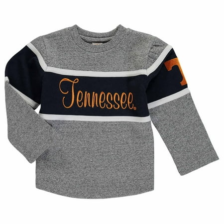 Tennessee Volunteers Crew Sweatshirt - Tennessee Volunteers Girls Toddler Crew Sweatshirt - Charcoal