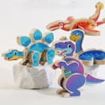thumbnail image 6 of Magnetic dinosaur building blocks, snap-together dinosaur building blocks, suitable for children ages 3–6, 6 of 7