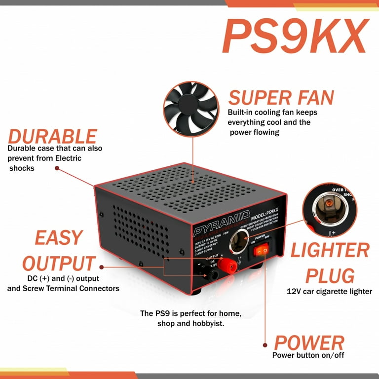 Pyramid PS9KX Universal Compact Bench Power Supply Car In