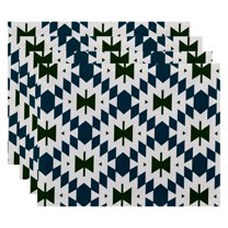 Simply Daisy 18" x 14" Patna Geometric Print Placemat