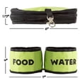 thumbnail image 3 of Petmaker Collapsible Travel Pet Bowls, 2 Pack, Green, 3 of 6