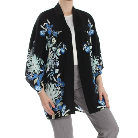 floral print open cardigan sweaters women size