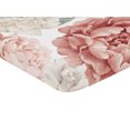 thumbnail image 6 of Sweet Jojo Designs Peony Floral Garden Pink and Off White Mini Fitted Crib Sheet, 6 of 6