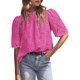 thumbnail image 1 of Blusa de verano PRETTYGARDEN bordada con ojales para mujer, 1 of 7