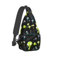thumbnail image 2 of Invader Zim Crossbody Bag Casual Sling Backpack Chest Bag Multipurpose Crossbody Shoulder Bag Hiking Daypacks, 2 of 9