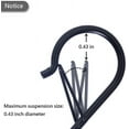 thumbnail image 4 of 8PCS S Hooks for Hanging - S Shaped Hooks for Kitchen Utensil and Closet Rod - Black S Hooks for Hanging Plants, Pots and Pans, Bags - Heavy Duty Rustproof Safety Buckle Design - 3.5 Inch, 4 of 8