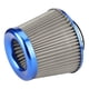 thumbnail image 4 of Limpiador de filtro de entrada de aire de coche de 78mm/3,1 pulgadas piezas universales de acero inoxidable de alto flujo azul, 4 of 8
