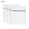 thumbnail image 3 of Unique Bargains 3Pack 9.1'x11.8' Mesh Laundry Bags with Zipper Mesh Wash Bags for Laundry Gray, 3 of 5