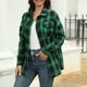 thumbnail image 5 of Puntoco moda mujer entramado impresión abrigo invierno camisa manga larga prendas de vestir exteriores blusa liquidación Puntoco Puntoco-7651, 5 of 8