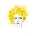 thumbnail image 2 of Loreth, Lanie 12x14 White Modern Wood Framed Museum Art Print Titled - Girl With Daisies In Her Hair, 2 of 4
