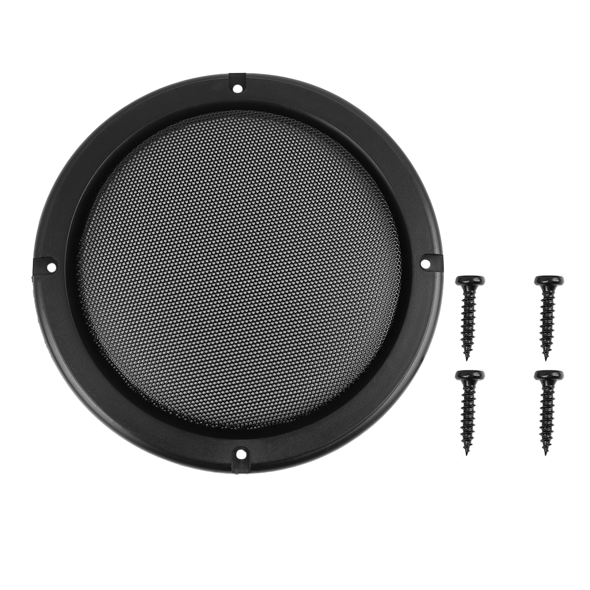 6.5" Black Round Car Speaker Cover Steel Mesh Woofer Subwoofer Grill
