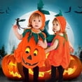 thumbnail image 5 of Disfraz de calabaza para Halloween, Pelele con sombrero y zapatos para niño pequeño, mono de una pieza para bebé, conjunto de ropa de Carnaval para Cosplay, 1-10T, 5 of 5