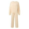 thumbnail image 5 of Women's Casual Sports Sweatshirt & Sweatpants Set - Elastic Waist Polyester - S-XXL, 5 of 8