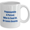 thumbnail image 2 of Mug for Your Pogonophile A Person Who Is Fond Of, Or Loves Beards Give This Personal Classic Coffee Tea Hot Cocoa Cup To Them, 2 of 2