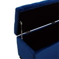 thumbnail image 4 of Picket House Furnishings Banc de Rangement de Chaussures Carson en Bleu Marine, 4 of 8